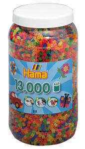 Hama Strijkkralen Ton Met 13000 Stuks Neon