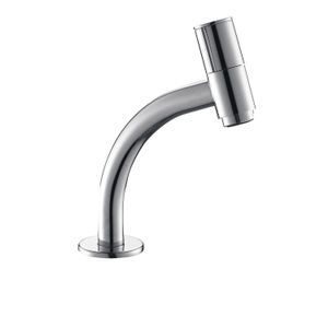 Zeta toiletkraan staand rond topbediening chroom 1/2