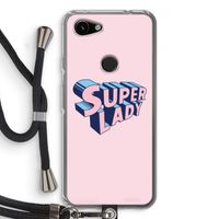 Superlady: Pixel 3a Transparant Hoesje met koord