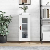 Dressoir 34,5x34x90 cm bewerkt hout wit - thumbnail