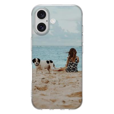 TPU Back Cover Hoesje Maken iPhone 16 Plus | Eigen telefoonhoesje ontwerpen | Op maat gemaakt
