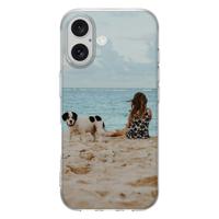 TPU Back Cover Hoesje Maken iPhone 16 Plus | Eigen telefoonhoesje ontwerpen | Op maat gemaakt