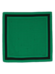 Valentino Garavani Pre-Owned foulard en soie à logo imprimé (années 1980) - Vert