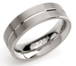 Boccia 0101-07 Ring Titanium zilverkleurig 6 mm Maat 53