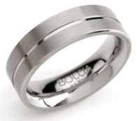 Boccia 0101-07 Ring Titanium zilverkleurig 6 mm Maat 53
