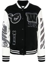 Off-White veste bomber Meteor Moon à patch logo - Noir - thumbnail