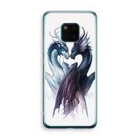 Yin Yang Dragons: Huawei Mate 20 Pro Transparant Hoesje