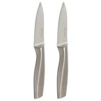 5Five snijmes/fruit/groente mes Precision - 2x stuks - RVS - zilver - 20 cm 5Five snijmes/fruit/groente mes Precision - 2x stuks - RVS - zilver - 20 cm