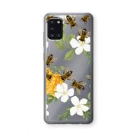 No flowers without bees: Samsung Galaxy A31 Transparant Hoesje