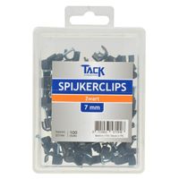 Spijkerclips zwart 7mm 100 stuks