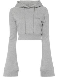 VETEMENTS hoodie à logo brodé - Gris