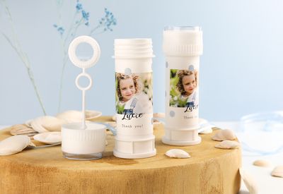 Bellenblaas wit - set van 12