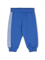 Versace Kids pantalon de jogging à motif Greca - Bleu - thumbnail