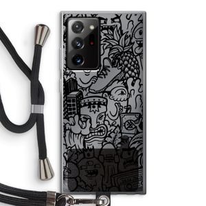 Vexx Black Mixtape: Samsung Galaxy Note 20 Ultra / Note 20 Ultra 5G Transparant Hoesje met koord