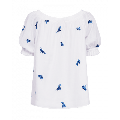 FreeQuent - Blauw | Dames | Blouse | Blauw | XXL | regular | Kamst mode