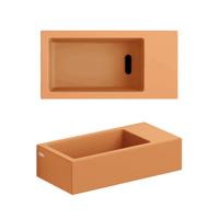 Clou Flush 3 fontein 36x18cm zonder kraangat rechts mat it zand ker CL/03.36031