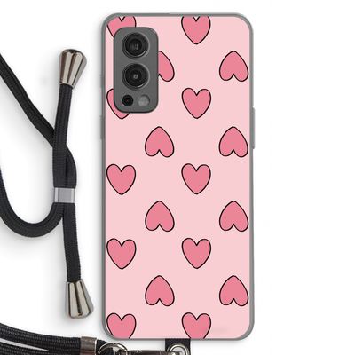 Ondersteboven verliefd: OnePlus Nord 2 5G Transparant Hoesje met koord