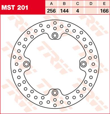 TRW Remschijf, remschijven voor de moto, MST201