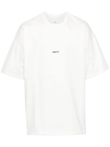 OAMC t-shirt Anthem en coton biologique - Blanc