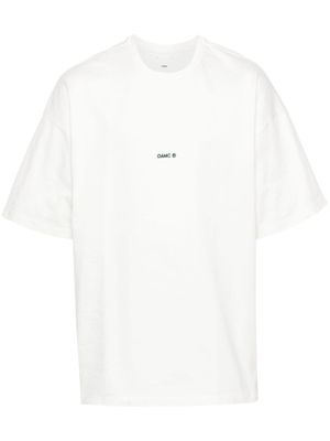 OAMC t-shirt Anthem en coton biologique - Blanc