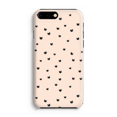 Kleine kattenkopjes: Volledig Geprint iPhone 7 Plus Hoesje