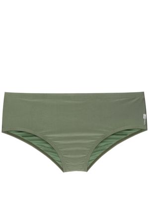 Lygia & Nanny short de bain Ilhabela à logo imprimé - Vert