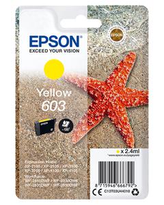 Epson inktcartridge 603, 130 pagina's, OEM C13T03U44010, geel