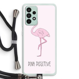 Pink positive: Samsung Galaxy A52s 5G Transparant Hoesje met koord