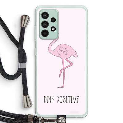 Pink positive: Samsung Galaxy A52s 5G Transparant Hoesje met koord