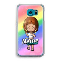 Chibi Maker vrouw: Samsung Galaxy S6 Transparant Hoesje