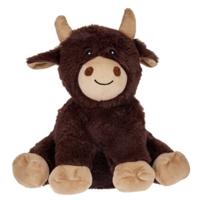 Deurstopper koe - 1 kilo - donkerbruin - polyester - 24 cm - dieren thema deurstoppers Deurstopper koe - 1 kilo - donkerbruin - polyester - 24 cm - dieren thema deurstoppers