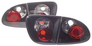 Set Achterlichten passend voor Seat Leon 1M 1999-2005 - Smoke/Zwart DLSER03J