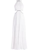 alice + olivia robe longue Myrtice à découpes - Blanc