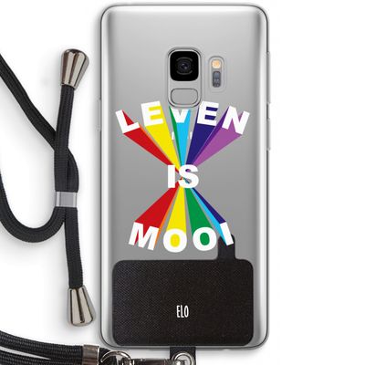 Het Leven Is Mooi: Samsung Galaxy S9 Transparant Hoesje met koord