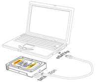 DeLOCK 47224 behuizing voor opslagstations Zwart 2.5" - thumbnail