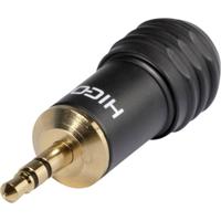 Hicon HI-J35S04 Jackplug 3.5 mm Stekker, recht Aantal polen: 3 Stereo Zwart 1 stuk(s) - thumbnail