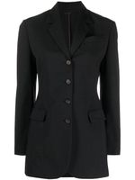 Brunello Cucinelli blazer boutonné à revers crantés - Noir