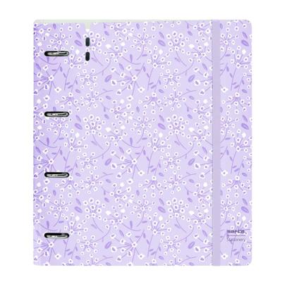 Ringmap Safta Light purple flowers Paars 27 X 32 X 4 cm