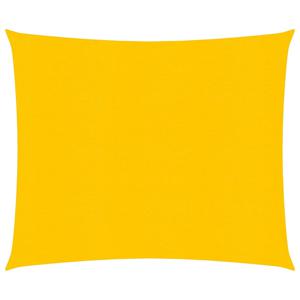 Zonnezeil 160 g/m vierkant 4x4 m HDPE geel