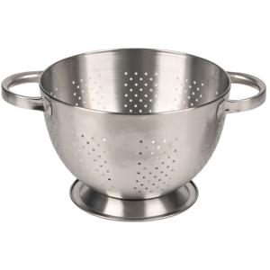 Keuken vergiet - zilver - RVS - D22 cm x H24 cm - keuken zeef