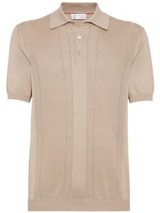 Brunello Cucinelli polo en coton - Marron