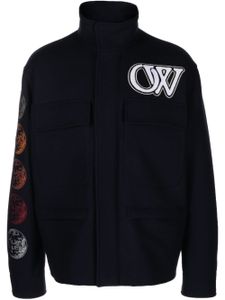 Off-White veste teddy Moon Vase - Noir