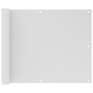 VidaXL Balkonscherm 75x500 cm hdpe wit