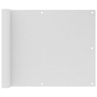 VidaXL Balkonscherm 75x500 cm hdpe wit