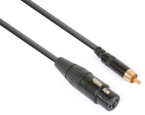 PD-Connex CX136 audio kabel 0,15 m XLR (3-pin) RCA Zwart