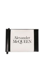 Alexander McQueen pochette colour block à logo embossé - Tons neutres