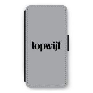 Topwijf Grijs Zwart: iPhone 12 Pro Max Flip Hoesje