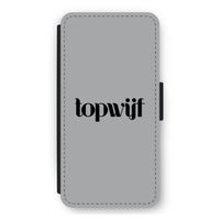 Topwijf Grijs Zwart: iPhone 12 Pro Max Flip Hoesje