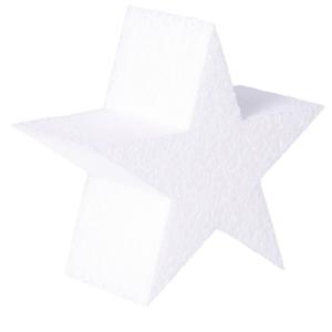 Piepschuim vormen sterren - 10 x 5 cm - hobby/knutselmateriaal - Kerst sterren maken