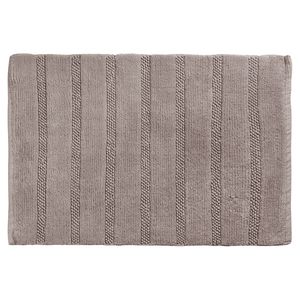 Badmat Differnz Stripes 45x75 cm Katoen Taupe Differnz